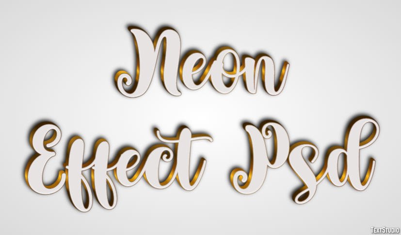 Neon Effect Psd Text Effect