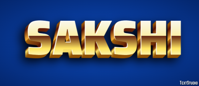 Sakshi Text Effect