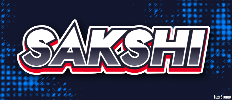Sakshi Text Effect