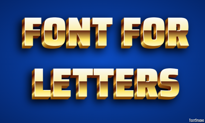 Font For Letters Efekt tekstowy