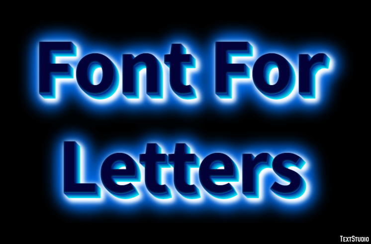 Font For Letters Efekt tekstowy