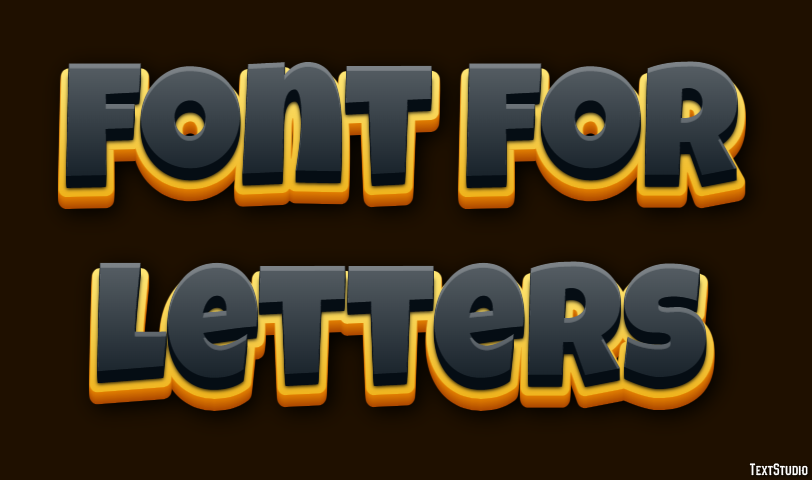 Font For Letters Efekt tekstowy