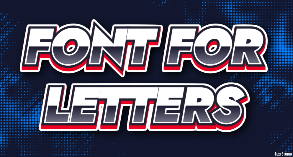 Font For Letters テキスト効果