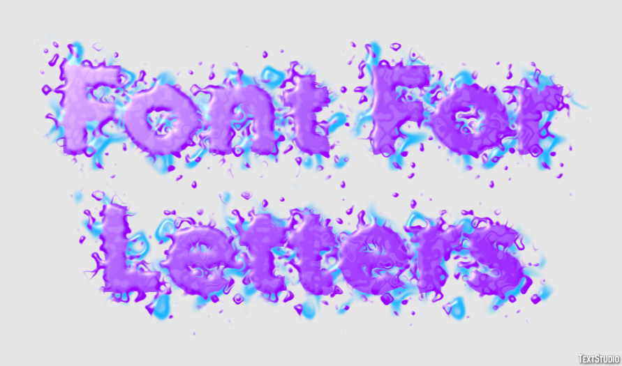 Font For Letters Efekt tekstowy