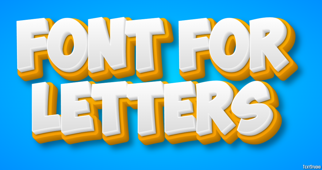 Font For Letters Efekt tekstowy