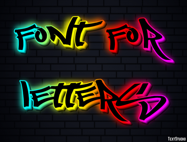 Font For Letters Efekt tekstowy