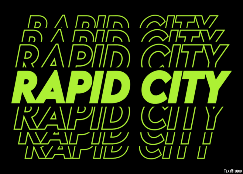 Rapid City Effetto testo