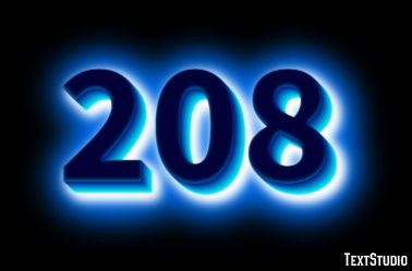 208 Efecto de Texto