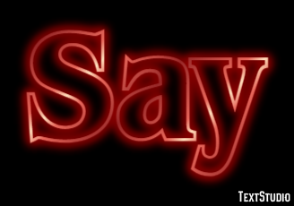 Say Text Effect