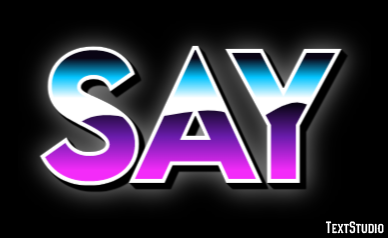 Say Text Effect
