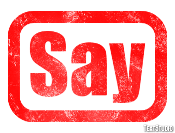 Say Text Effect
