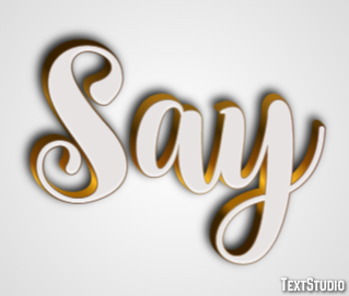 Say Text Effect
