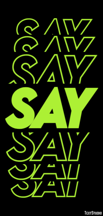Say Text Effect