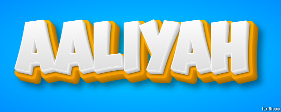Aaliyah テキスト効果