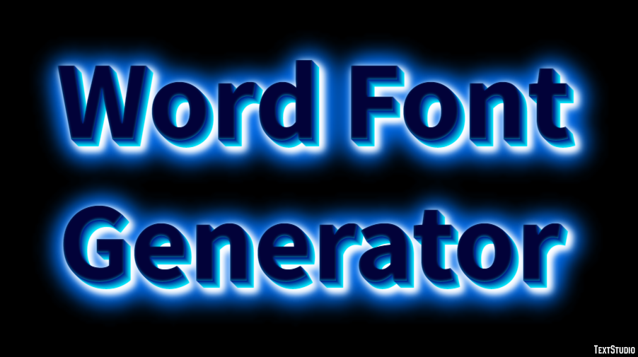 Word Font Generator Efekt tekstowy