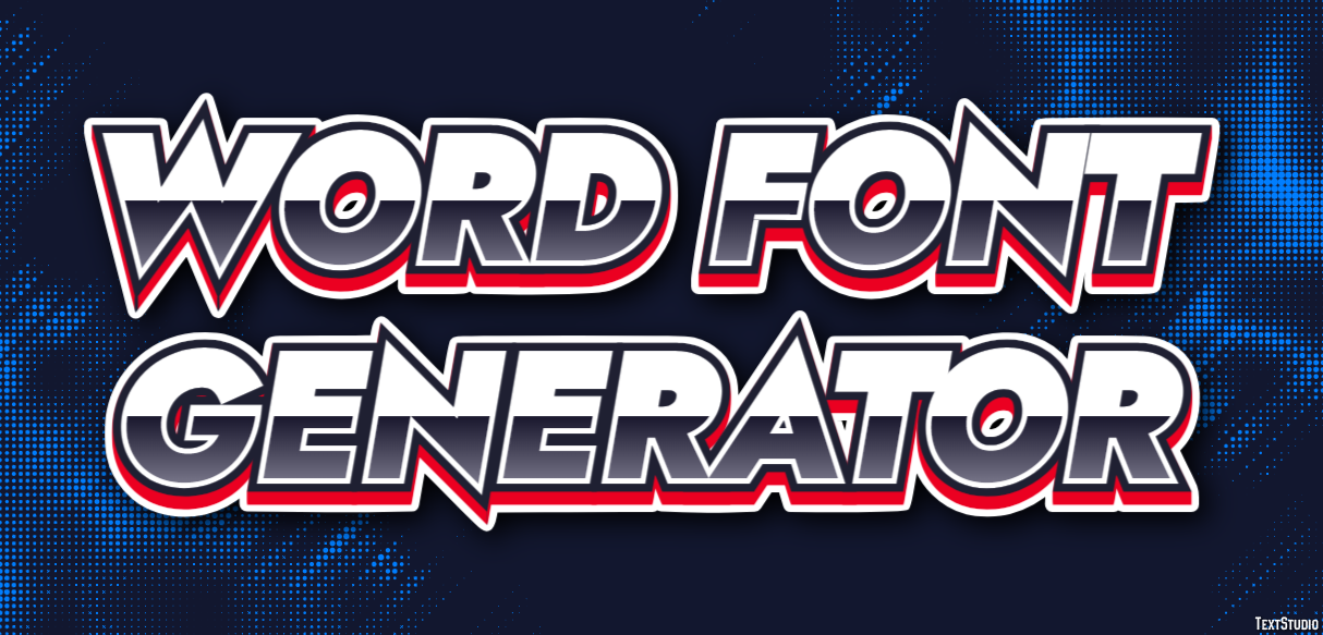 Word Font Generator Efekt tekstowy