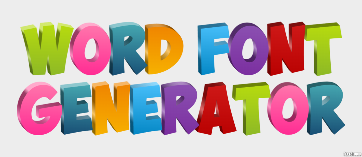 Word Font Generator Efekt tekstowy
