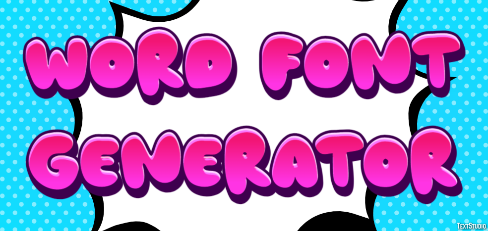 Word Font Generator Efekt tekstowy
