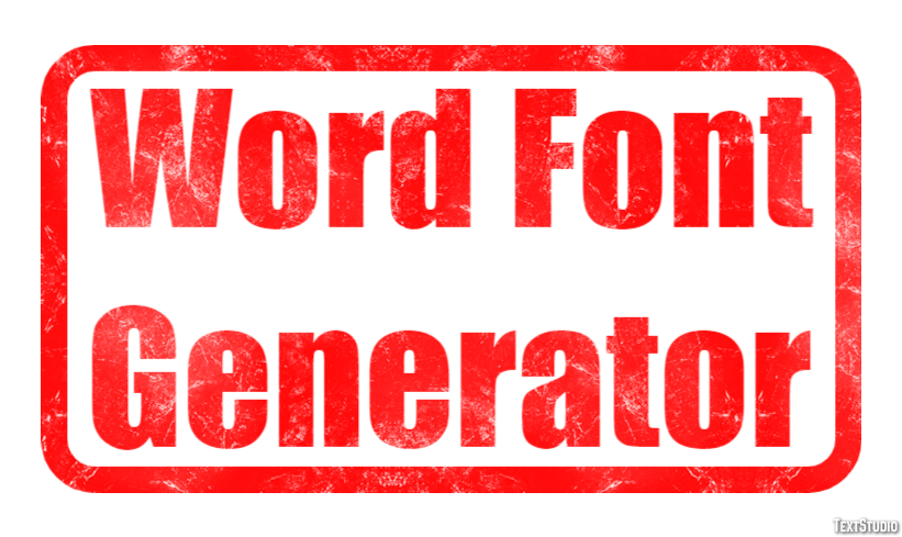 Word Font Generator Efekt tekstowy