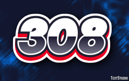 308 Text Effect