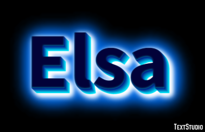 Elsa Text Effect