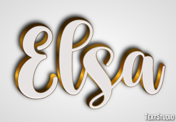 Elsa Text Effect