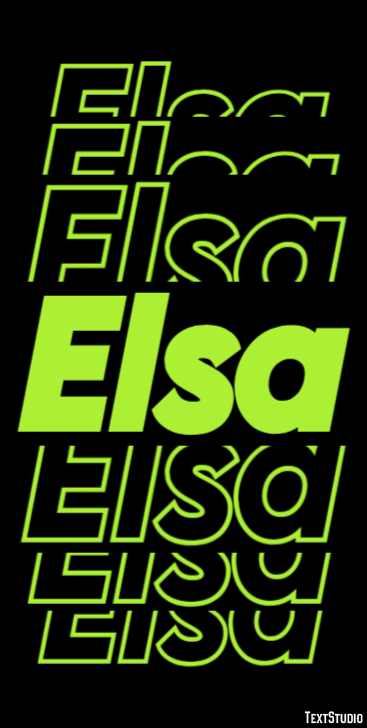Elsa Text Effect