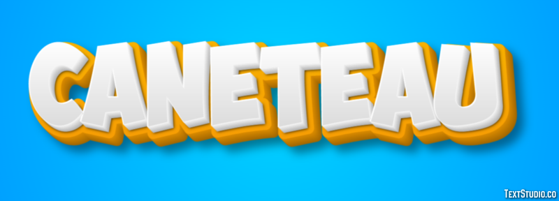Caneteau Efecto de Texto