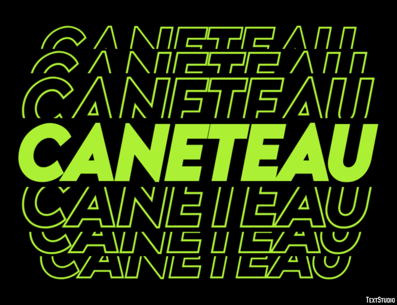 Caneteau Efecto de Texto