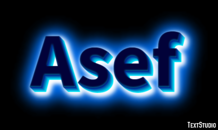 Asef Text effect