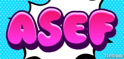 Asef Text effect