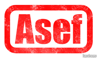 Asef Text effect