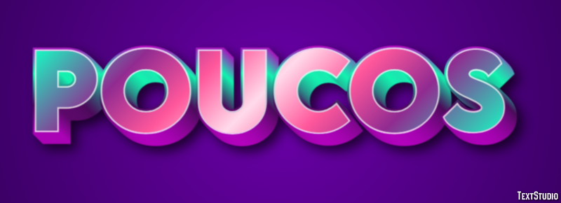 Poucos Текстовый эффект