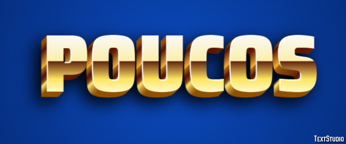 Poucos Текстовый эффект