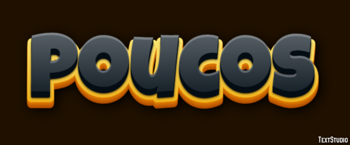 Poucos Текстовый эффект