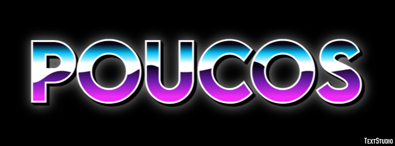 Poucos Efeito de texto
