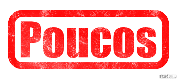 Poucos Efeito de texto