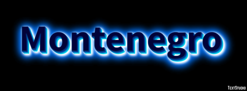 Montenegro Text effect