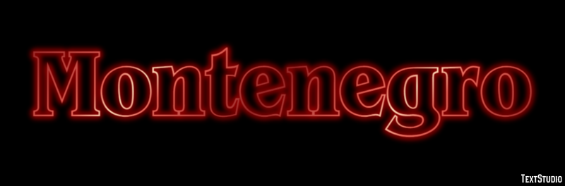 Montenegro Text effect