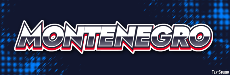 Montenegro Text effect