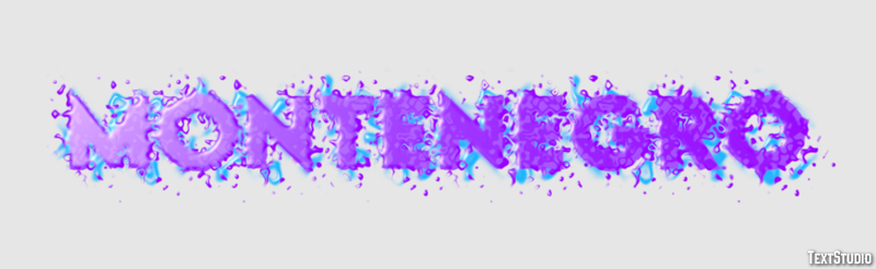 Montenegro Text effect