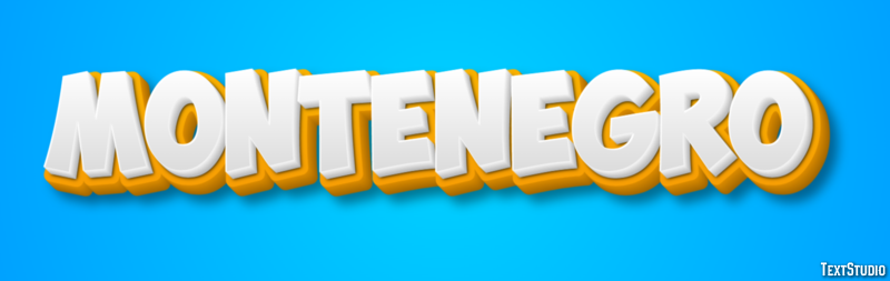 Montenegro Text effect
