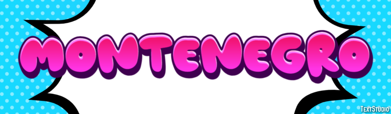 Montenegro Text effect