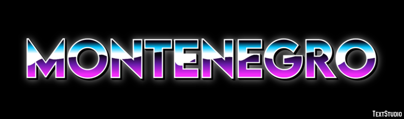Montenegro Text effect