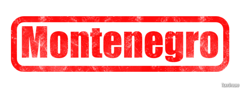 Montenegro Text effect