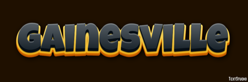 Gainesville Эффект текста