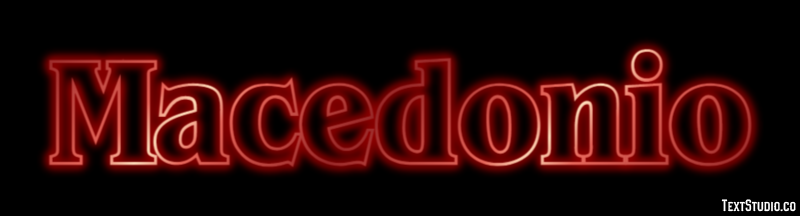 Macedonio Effetto testo