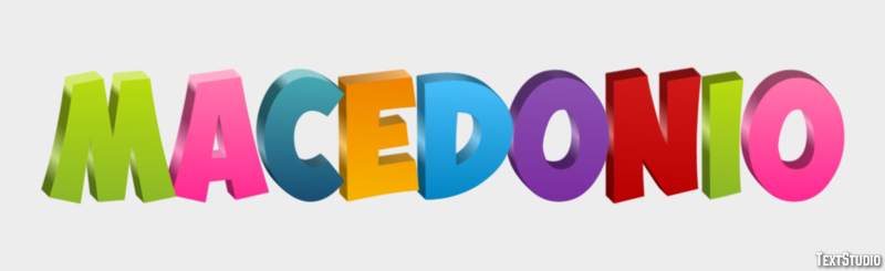 Macedonio Effetto testo