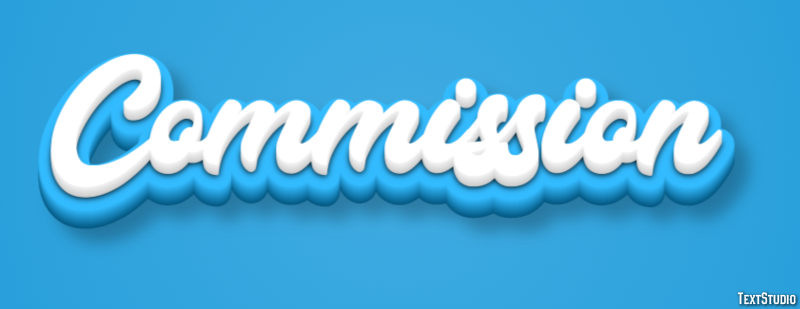 Commission Text Effect