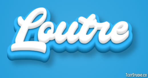 Loutre Tekst Effect